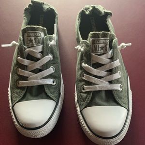Womens Converse Chuck Taylor Canvas Sneakers Shoes in Army Green
